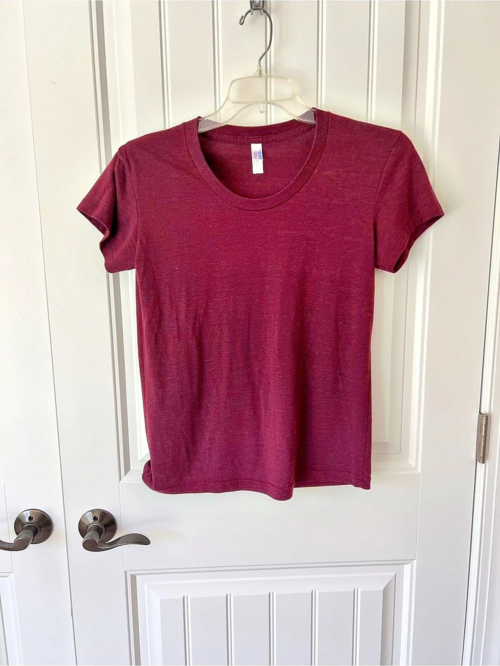 American Apparel Fine Jersey Scoop Neck Tee Purple
